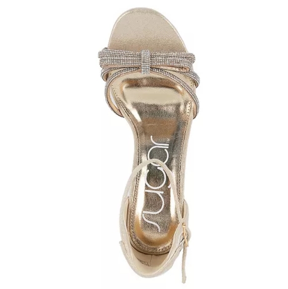 SUGAR Pale Gold Chunky Heels - Picture 4 of 7